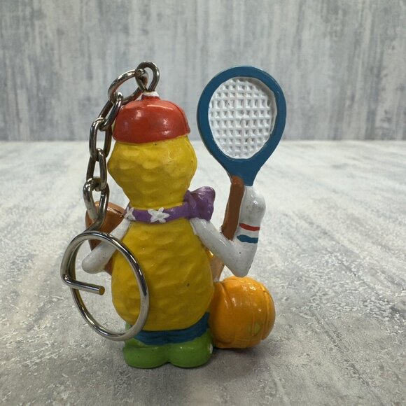 Jack Wohl 1990 Sports Nut Peanut Keychain Football Baseball Tennis Golf 2” - Picture 3 of 5